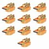 VidaXL Sangle d’arrimage à cliquet 10 pcs 2 tonnes 8 m x 50 mm Orange -Accessoires de quincaillerie Soldes image 1 142663