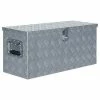 VidaXL Boîte en aluminium 80 x 30 x 35 cm Argenté 2 VidaXL Boîte en aluminium 80 x 30 x 35 cm Argenté -Accessoires de quincaillerie Soldes image 1 142939