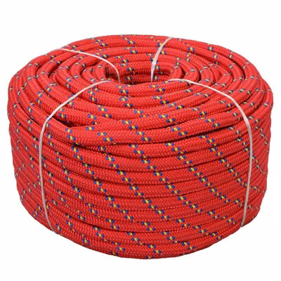 VidaXL Corde de bateau Polypropylène 18 mm 50 m Rouge 3 VidaXL Corde de bateau Polypropylène 18 mm 50 m Rouge