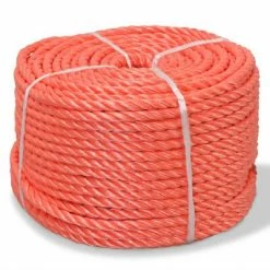 VidaXL Corde torsadée Polypropylène 16 mm 100 m Orange