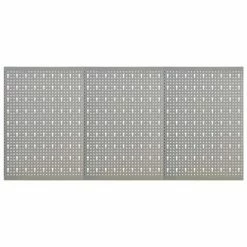 VidaXL Panneaux à chevilles muraux 3 pcs 40x58 cm Acier