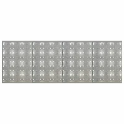 VidaXL Panneaux à chevilles muraux 4 pcs 40x58 cm Acier 3 VidaXL Panneaux à chevilles muraux 4 pcs 40x58 cm Acier