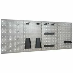 VidaXL Panneaux perforés muraux 4 pcs 40x58 cm Acier