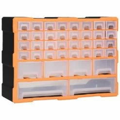 VidaXL Organisateur multi-tiroirs avec 40 tiroirs 52x16x37,5 cm