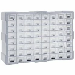 VidaXL Organisateur multi-tiroirs avec 64 tiroirs 52x16x37,5 cm