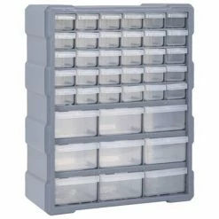 VidaXL Organisateur multi-tiroirs avec 39 tiroirs 38x16x47 cm