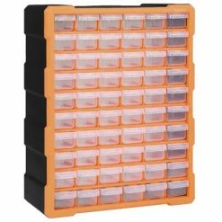 VidaXL Organisateur multi-tiroirs avec 60 tiroirs 38x16x47,5 cm