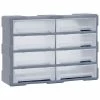 VidaXL Organisateur multi-tiroirs avec 8 grands tiroirs 52x16x37 cm -Accessoires de quincaillerie Soldes image 1 149600