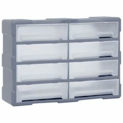 VidaXL Organisateur multi-tiroirs avec 8 grands tiroirs 52x16x37 cm