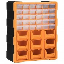 VidaXL Organisateur multi-tiroirs avec 39 tiroirs 38x16x47 cm