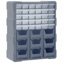 VidaXL Organisateur multi-tiroirs avec 39 tiroirs 38x16x47 cm