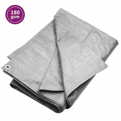 VidaXL Bâche 180 g/m² 3x6 m Gris PEHD 3 VidaXL Bâche 180 g/m² 3x6 m Gris PEHD