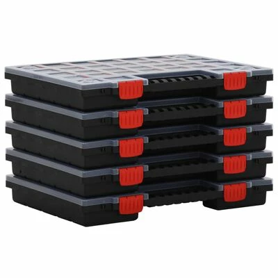 VidaXL Boîtes d'assortiment 5 pcs 40x30x5 cm Polypropylène 3 VidaXL Boîtes d'assortiment 5 pcs 40x30x5 cm Polypropylène