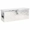 VidaXL Boîte de rangement Argenté 60x23,5x23 cm Aluminium -Accessoires de quincaillerie Soldes image 1 152248