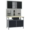 VidaXL Établi avec 3 panneaux muraux et 1 armoire 1 VidaXL Établi avec 3 panneaux muraux et 1 armoire -Accessoires de quincaillerie Soldes image 1 3053432