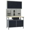 VidaXL Établi avec 3 panneaux muraux et 1 armoire -Accessoires de quincaillerie Soldes image 1 3053437