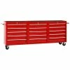 VidaXL Chariot à outils avec 15 tiroirs Acier Rouge -Accessoires de quincaillerie Soldes image 1 3056737