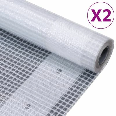 VidaXL Bâches Leno 2 pcs 260 g/m² 2x3 m Blanc 3 VidaXL Bâches Leno 2 pcs 260 g/m² 2x3 m Blanc