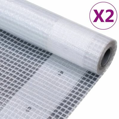 VidaXL Bâches Leno 2 pcs 260 g/m² 4x3 m Blanc 3 VidaXL Bâches Leno 2 pcs 260 g/m² 4x3 m Blanc