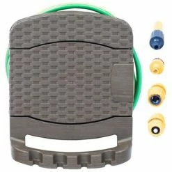 VidaXL Enrouleur de tuyau mural avec tuyau Plastique Marron