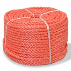 VidaXL Corde torsadée Polypropylène 6 mm 200 m Orange