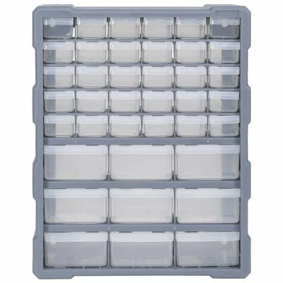 VidaXL Organisateur multi-tiroirs avec 39 tiroirs 38x16x47 cm 4 VidaXL Organisateur multi-tiroirs avec 39 tiroirs 38x16x47 cm – Image 2
