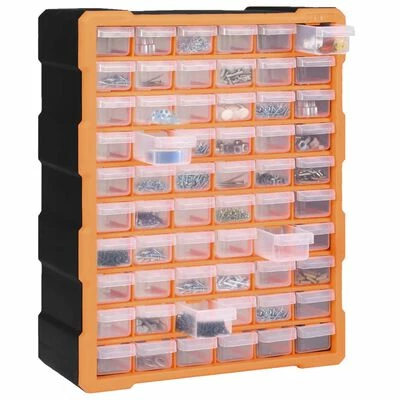 VidaXL Organisateur multi-tiroirs avec 60 tiroirs 38x16x47,5 cm 4 VidaXL Organisateur multi-tiroirs avec 60 tiroirs 38x16x47,5 cm – Image 2