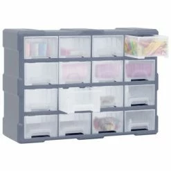 VidaXL Organisateur multi-tiroirs avec 16 tiroirs centraux 52x16x37 cm 9 VidaXL Organisateur multi-tiroirs avec 16 tiroirs centraux 52x16x37 cm -Accessoires de quincaillerie Soldes image 2 149602