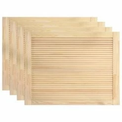 VidaXL Portes à persiennes 4 pcs Bois de pin massif 39,5x59,4 cm