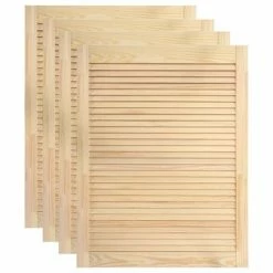 VidaXL Portes à persiennes 4 pcs Bois de pin massif 69x49,4 cm