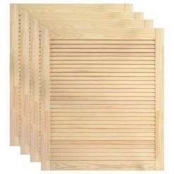 VidaXL Portes à persiennes 4 pcs Bois de pin massif 69x59,4 cm