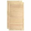 VidaXL Portes à persiennes 2 pcs Bois de pin massif 99,3x39,4 cm -Accessoires de quincaillerie Soldes image 2 151134