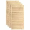 VidaXL Portes à persiennes 4 pcs Bois de pin massif 99,3x39,4 cm -Accessoires de quincaillerie Soldes image 2 151135