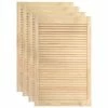VidaXL Portes à persiennes 4 pcs Bois de pin massif 99,3x59,4 cm -Accessoires de quincaillerie Soldes image 2 151141