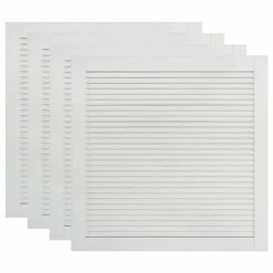 VidaXL Portes à persiennes 4 pcs Bois de pin massif Blanc 39,5x39,4 cm