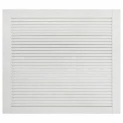 VidaXL Porte à persiennes Bois de pin massif Blanc 39,5x49,4 cm