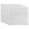 VidaXL Portes à persiennes 4 pcs Bois de pin massif Blanc 39,5x49,4 cm -Accessoires de quincaillerie Soldes image 2 151147