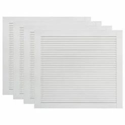 VidaXL Portes à persiennes 4 pcs Bois de pin massif Blanc 39,5x49,4 cm