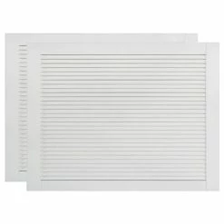 VidaXL Portes à persiennes 2 pcs Bois de pin massif Blanc 39,5x59,4 cm