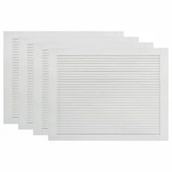 VidaXL Portes à persiennes 4 pcs Bois de pin massif Blanc 39,5x59,4 cm