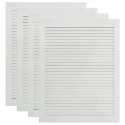 VidaXL Portes à persiennes 4 pcs Bois de pin massif Blanc 61,5x39,4 cm