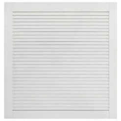 VidaXL Porte à persiennes Bois de pin massif Blanc 61,5x59,4 cm