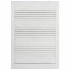 VidaXL Porte à persiennes Bois de pin massif Blanc 69x39,4 cm