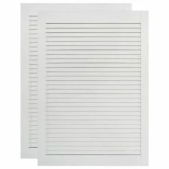 VidaXL Portes à persiennes 2 pcs Bois de pin massif Blanc 69x39,4 cm