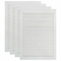 VidaXL Portes à persiennes 4 pcs Bois de pin massif Blanc 69x39,4 cm