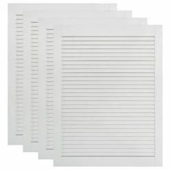 VidaXL Portes à persiennes 4 pcs Bois de pin massif Blanc 69x49,4 cm