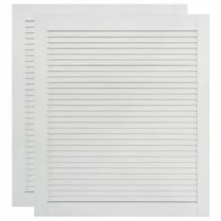 VidaXL Portes à persiennes 2 pcs Bois de pin massif Blanc 69x59,4 cm