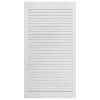 VidaXL Porte à persiennes Bois de pin massif Blanc 99,3x39,4 cm -Accessoires de quincaillerie Soldes image 2 151169