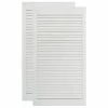VidaXL Portes à persiennes 2 pcs Bois de pin massif Blanc 99,3x39,4 cm -Accessoires de quincaillerie Soldes image 2 151170