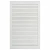 VidaXL Porte à persiennes Bois de pin massif Blanc 99,3x59,4 cm -Accessoires de quincaillerie Soldes image 2 151175